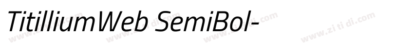 TitilliumWeb SemiBol字体转换